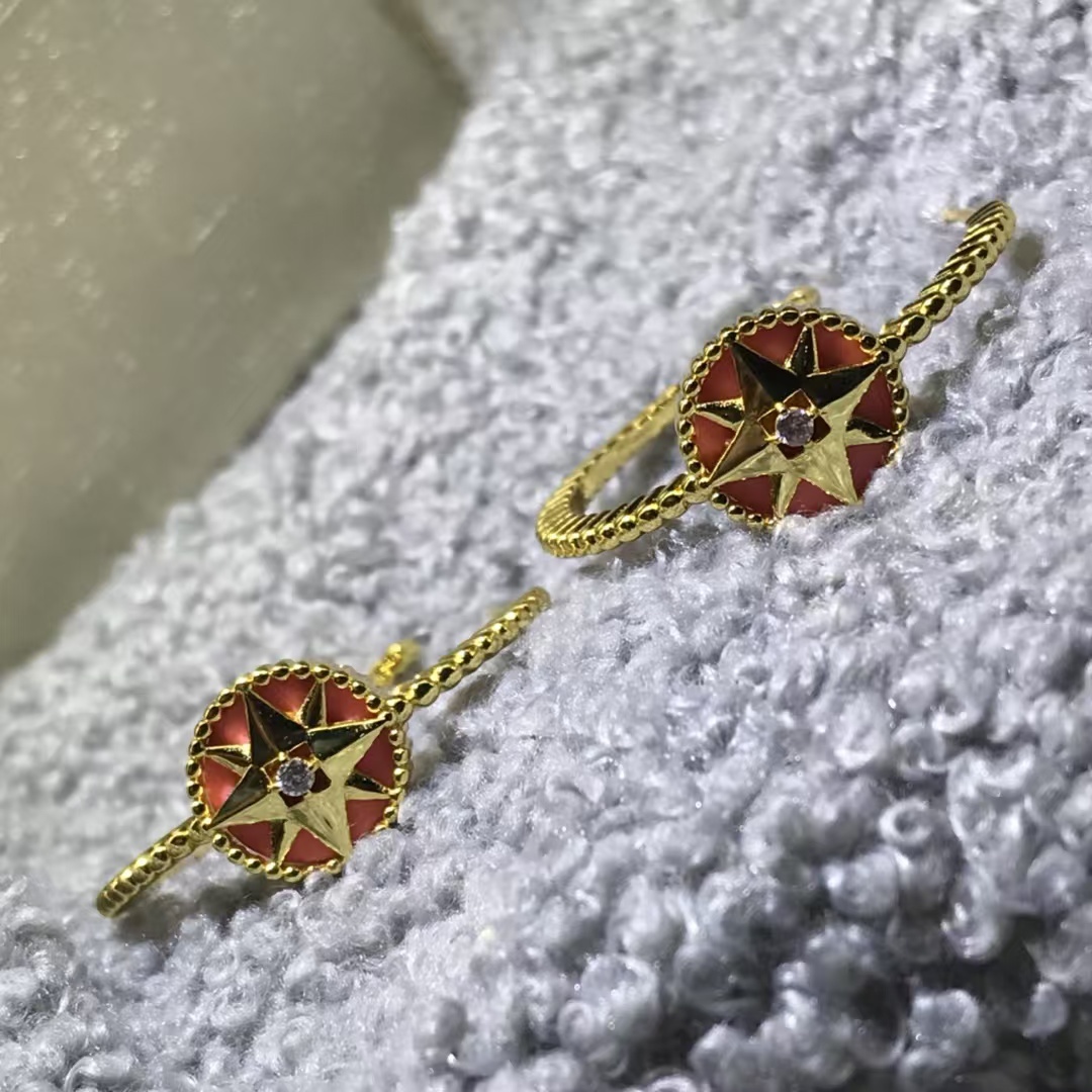 Buy replica Dior Hoop Rose Des Vents Earrings and replica jewelry from PICKS Jewelry