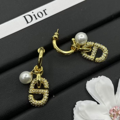 Buy replica Dior Hoop with Pearl and CD Dangle Earrings and replica jewelry from PICKS Jewelry