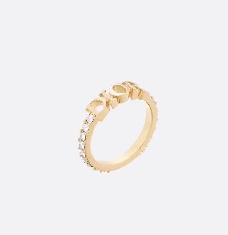 Buy replica Dior Letters Diamond Paved Ring and replica jewelry from PICKS Jewelry