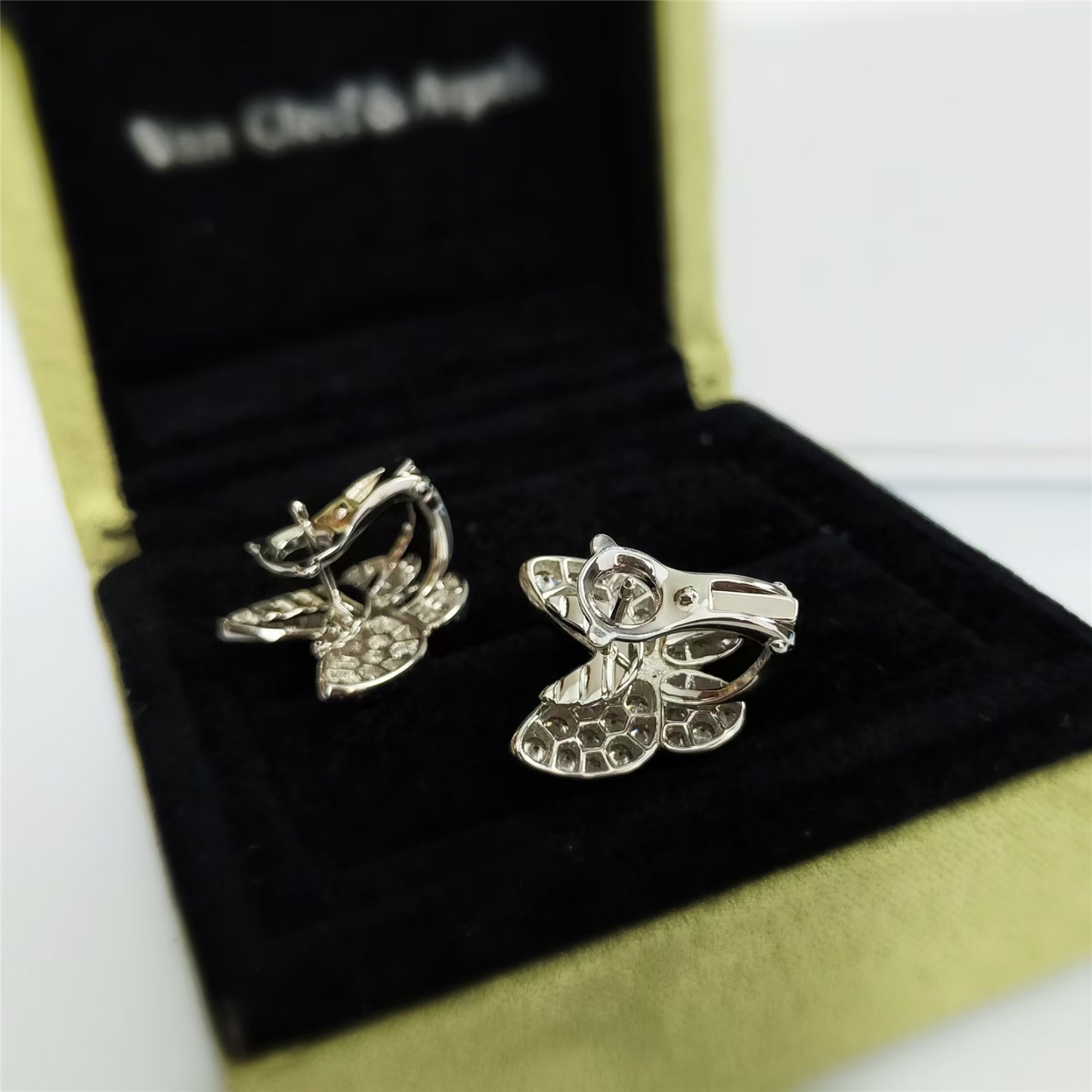 Buy replica Van Cleef & Arpels Two Butterfly Earrings and replica jewelry from PICKS Jewelry