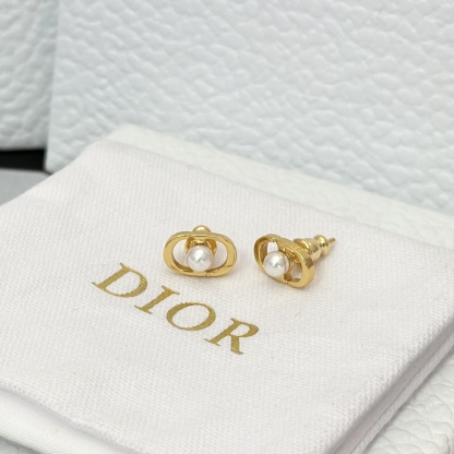 Buy replica Dior Pearl Paved CD Stud Earrings and replica jewelry from PICKS Jewelry