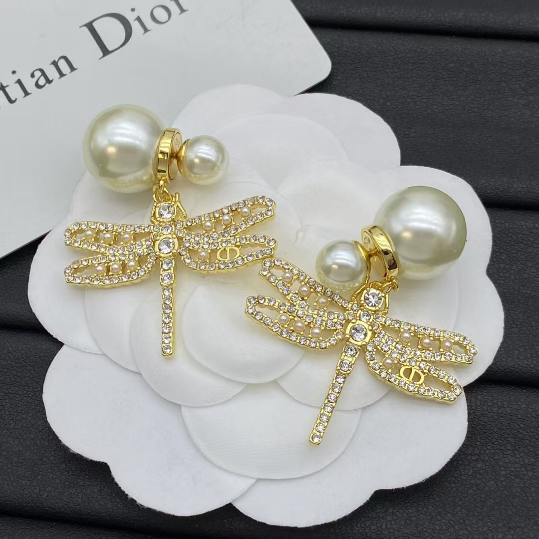 Buy replica Dior Dragonfly Pearl Earrings and replica jewelry from PICKS Jewelry