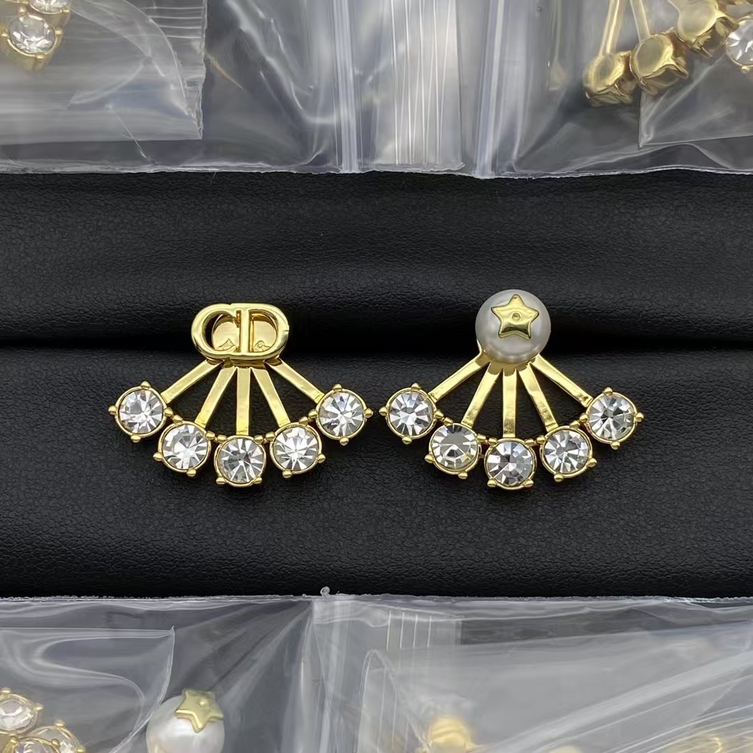Buy replica Dior Asymmetric Diamond Paved Stud Earrings and replica jewelry from PICKS Jewelry