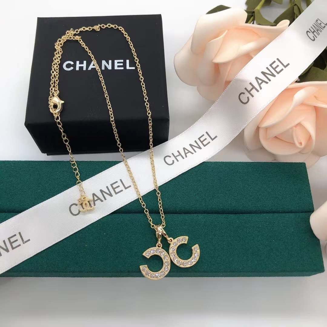 Buy replica Chanel Separate Double C Pendant Necklace and replica jewelry from PICKS Jewelry