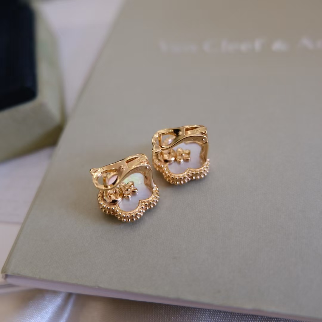 Buy replica Van Cleef & Arpels Lucky Spring Earrings, Plum Blossom and replica jewelry from PICKS Jewelry