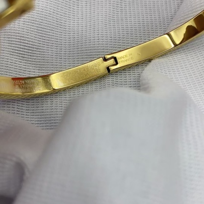 Buy replica Hermes H Pink Enamel Bracelet and replica jewelry from PICKS Jewelry