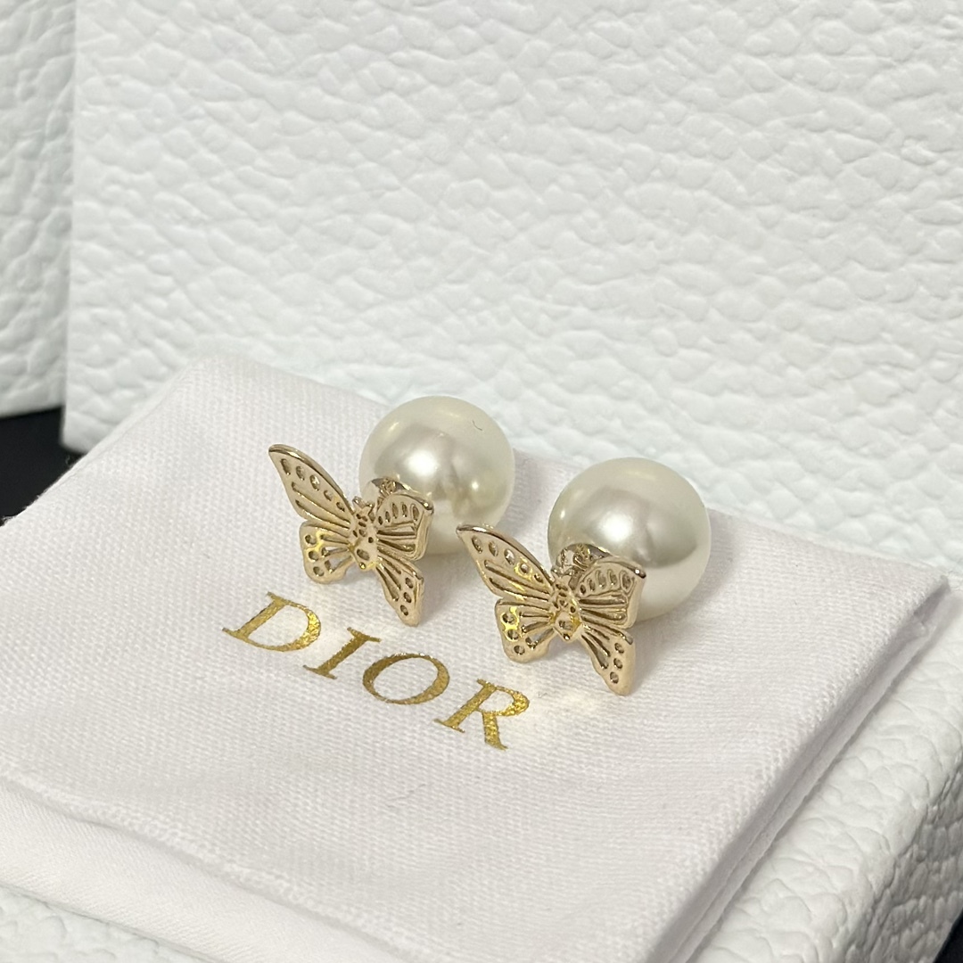 Buy replica Dior Hollow Butterfly Stud Earrings and replica jewelry from PICKS Jewelry