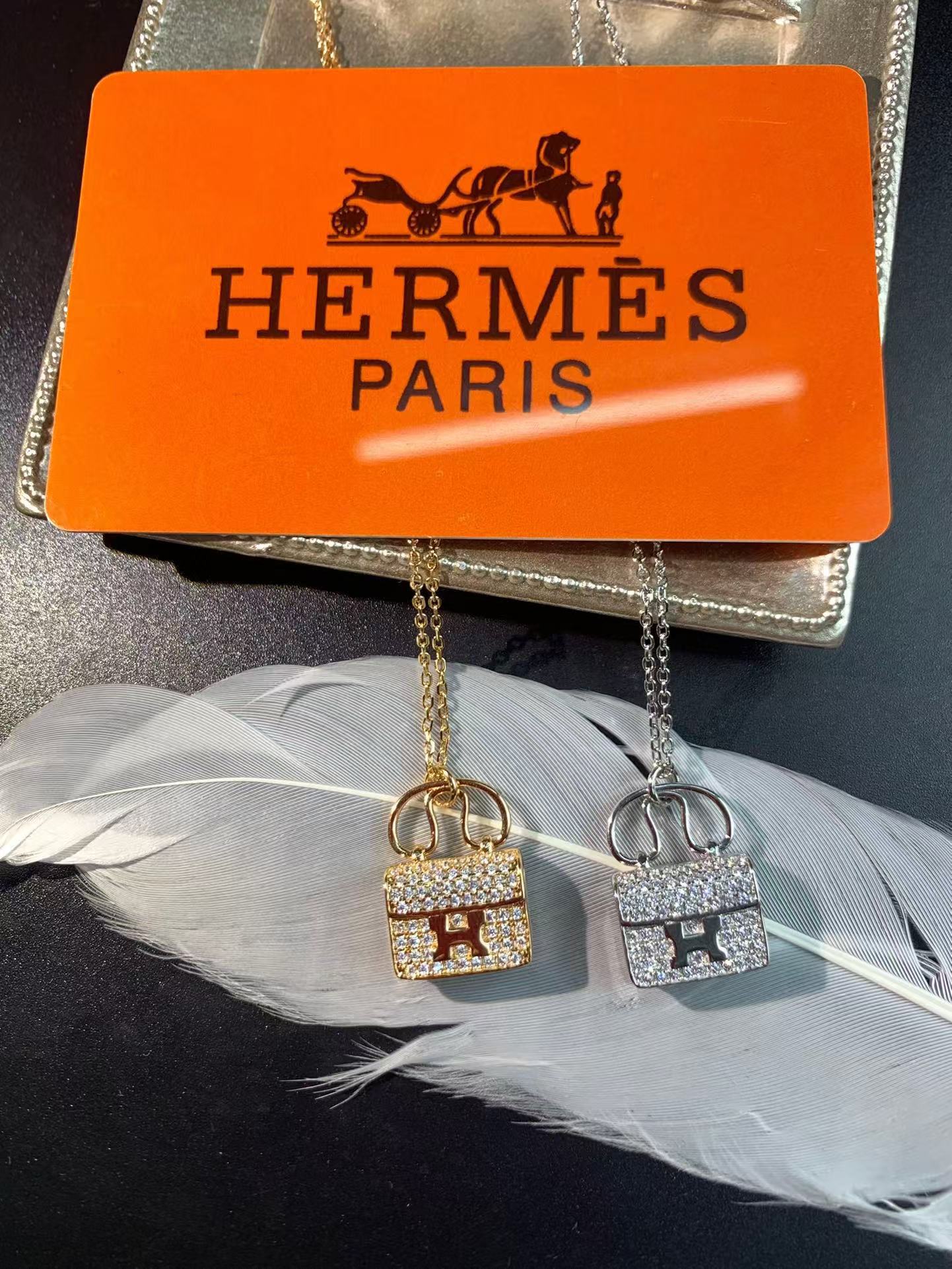 Buy replica Hermes Bag Pendant Necklace and replica jewelry from PICKS Jewelry
