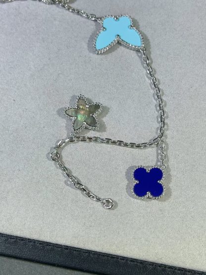 Buy replica Van Cleef & Arpels Limited Version Lucky Alhambra 4 Motifs Bracelet and replica jewelry from PICKS Jewelry