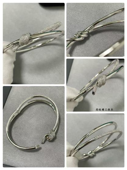 Buy replica Tiffany Knot Double Row Hinged Bangle and replica jewelry from PICKS Jewelry