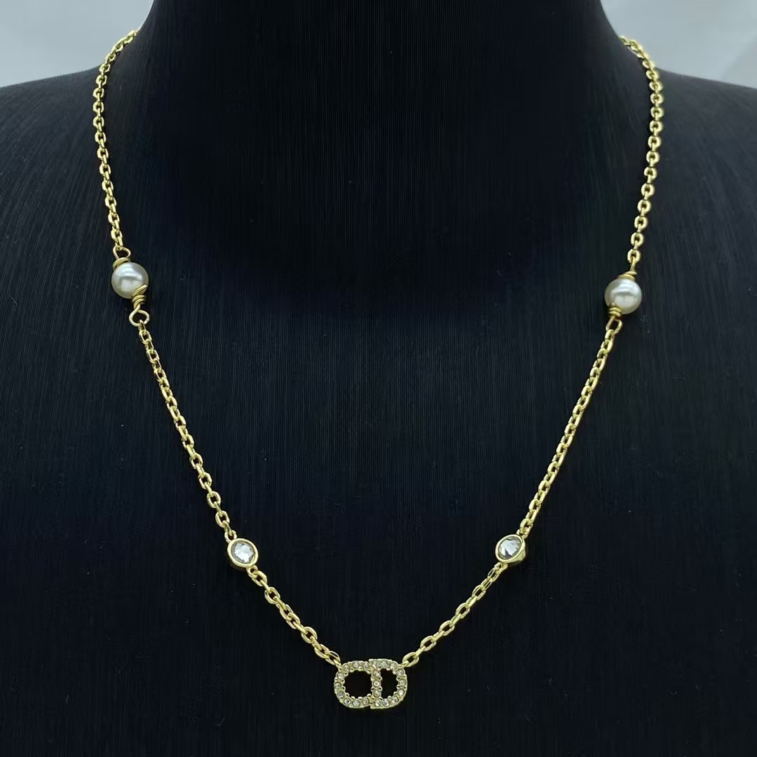 Buy replica Dior CD Pendant Gold Chain Necklace and replica jewelry from PICKS Jewelry