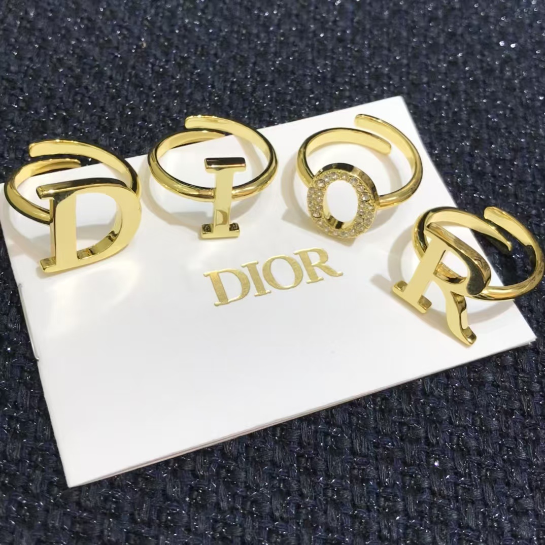 Buy replica Dior Separate Letters Rings - 4 Pieces and replica jewelry from PICKS Jewelry