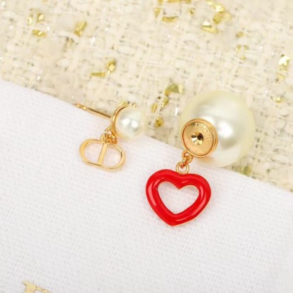 Buy replica Dior CD Heart Drop Front Back Pearl Stud Earring and replica jewelry from PICKS Jewelry