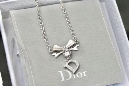 Buy replica Dior Bow Letter D Pendant Necklace and replica jewelry from PICKS Jewelry