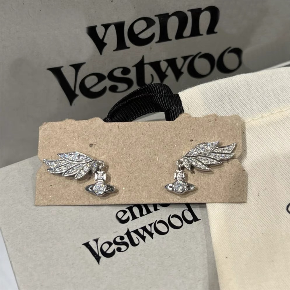 Buy replica Vivienne Westwood Angel Wing Saturn Earrings and replica jewelry from PICKS Jewelry