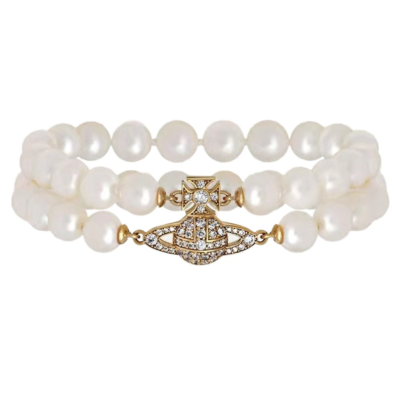 Buy replica Vivienne Westwood 2 Row Pearl Bracelet and replica jewelry from PICKS Jewelry