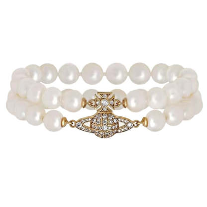 Buy replica Vivienne Westwood 2 Row Pearl Bracelet and replica jewelry from PICKS Jewelry