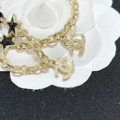 Buy replica Chanel Moon Star Pearl Charms Necklace and replica jewelry from PICKS Jewelry