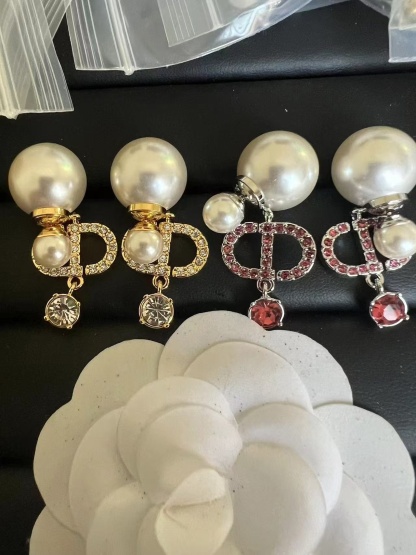 Buy replica Dior Diamond CD Drop Pearl Earrings and replica jewelry from PICKS Jewelry