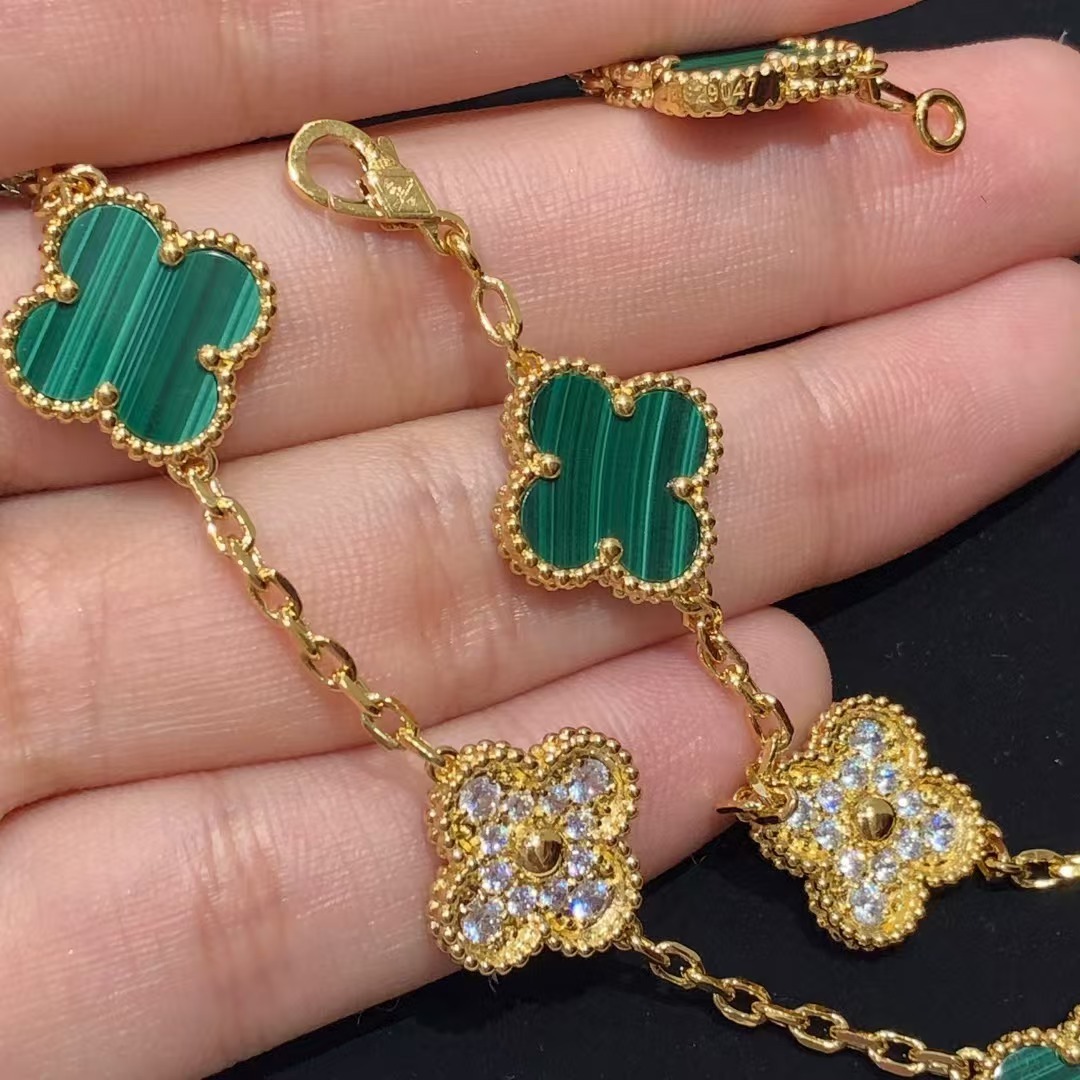 Buy replica Van Cleef & Arpels Vintage Alhambra Bracelet 5 Motifs and replica jewelry from PICKS Jewelry
