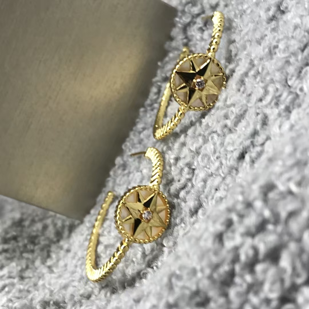 Buy replica Dior Hoop Rose Des Vents Earrings and replica jewelry from PICKS Jewelry
