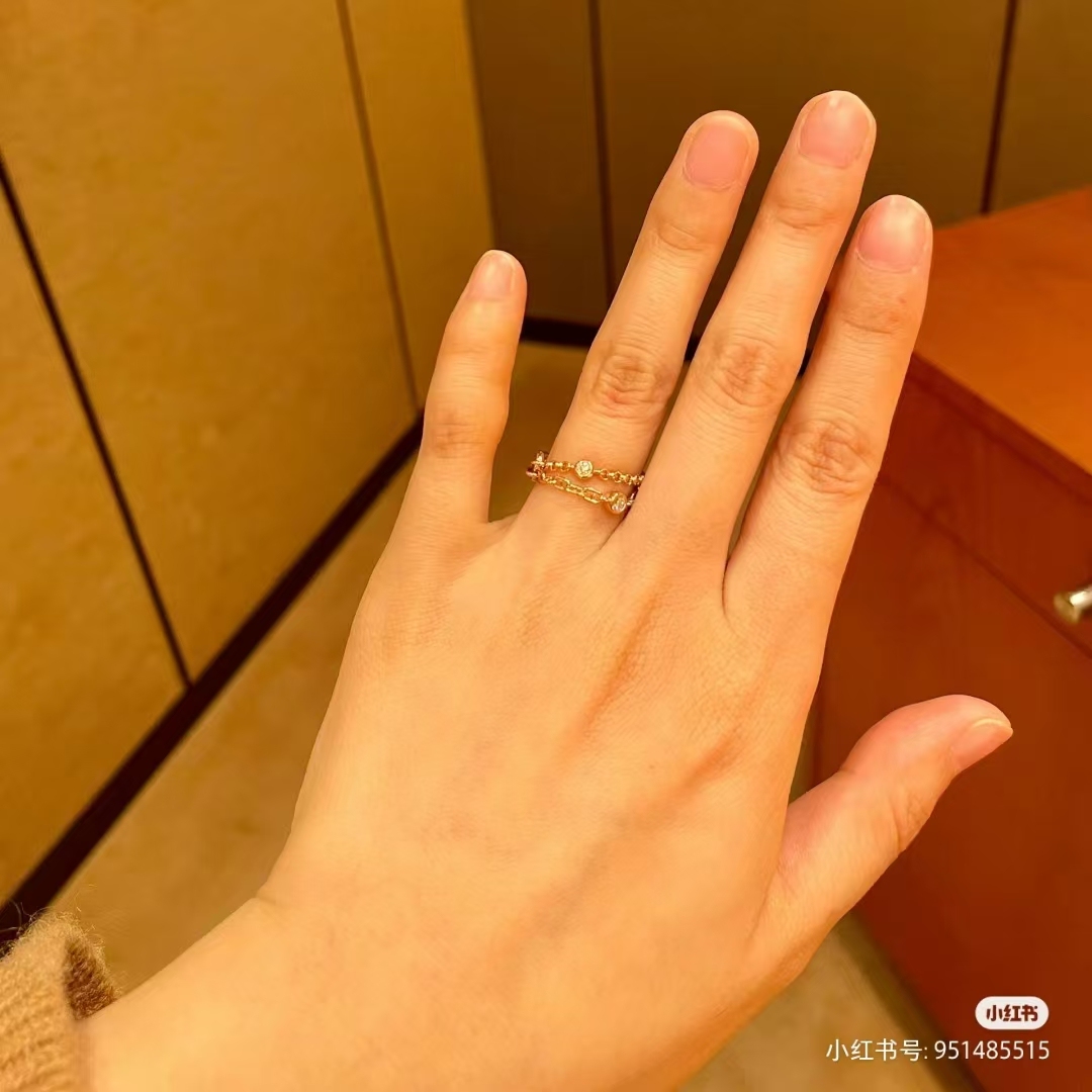 Buy replica Hermes Chaine D'ancre Enchainee Ring and replica jewelry from PICKS Jewelry