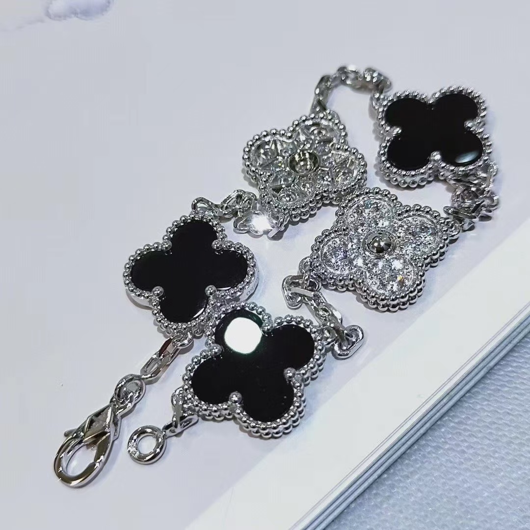 Buy replica Van Cleef & Arpels Vintage Alhambra Bracelet 5 Motifs and replica jewelry from PICKS Jewelry