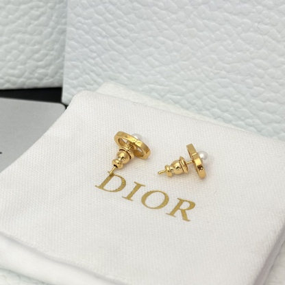 Buy replica Dior Pearl Paved CD Stud Earrings and replica jewelry from PICKS Jewelry