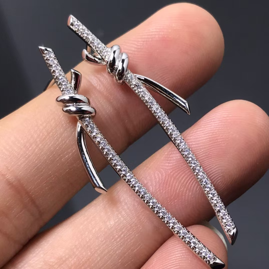 Buy replica Tiffany Knot Drop Earrings and replica jewelry from PICKS Jewelry