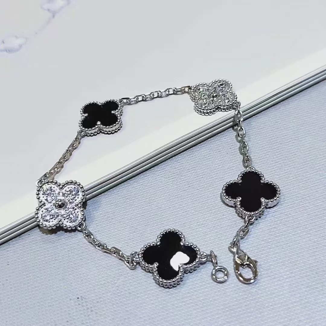 Buy replica Van Cleef & Arpels Vintage Alhambra Bracelet 5 Motifs and replica jewelry from PICKS Jewelry