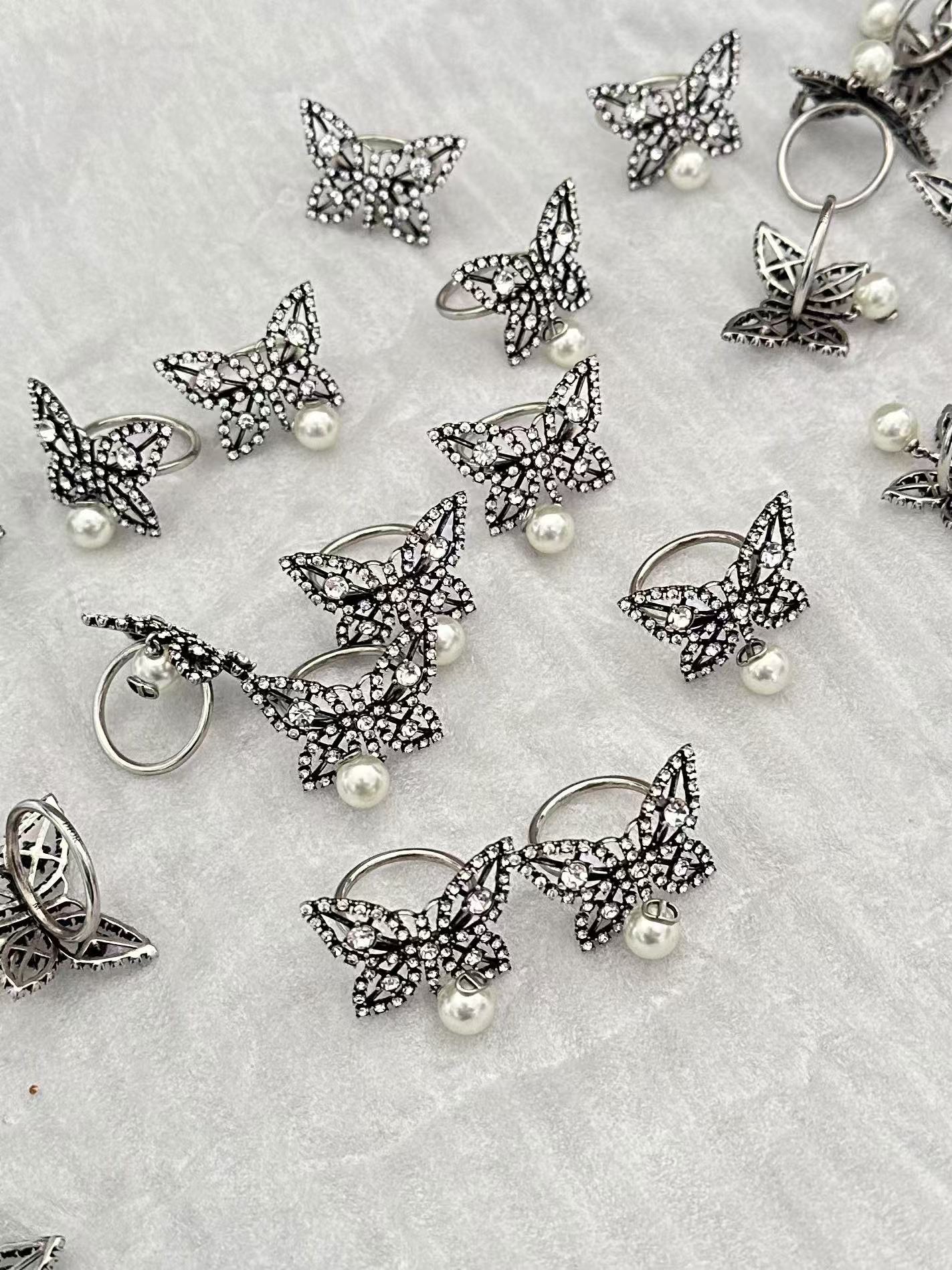 Buy replica Dior Butterfly Pearl Dangle Ring and replica jewelry from PICKS Jewelry