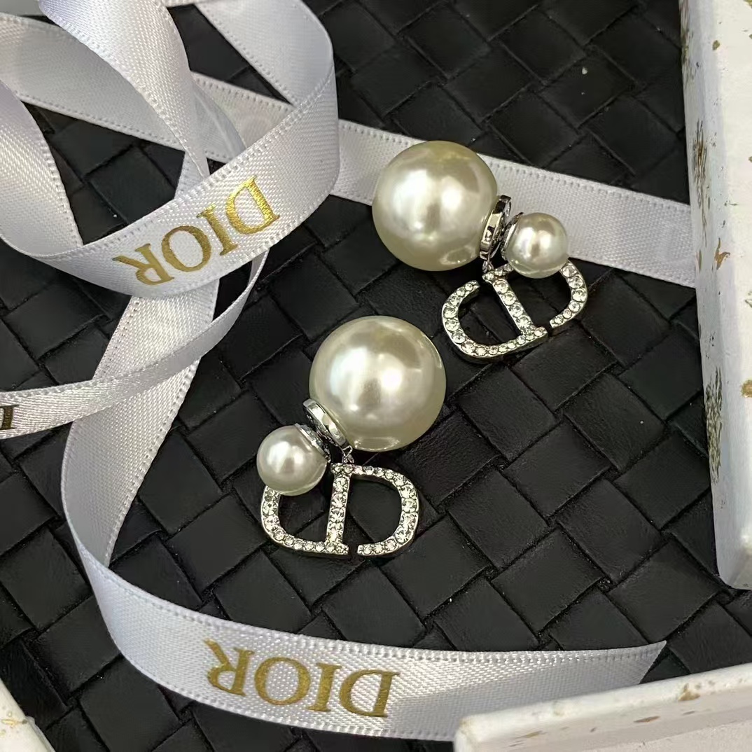 Buy replica Dior Silver CD Pearl Earrings and replica jewelry from PICKS Jewelry