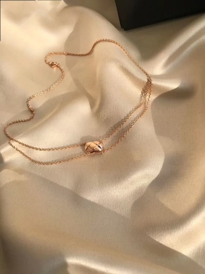 Buy replica Chanel Coco Crush Rose Gold Necklace and replica jewelry from PICKS Jewelry