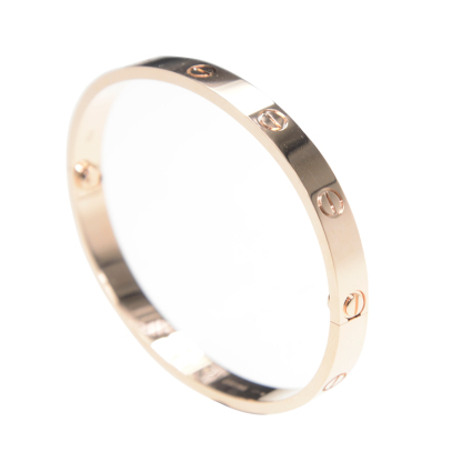NEW CARTIER LOVE BRACELET B6035617 18kt ROSE GOLD PINK GOLD - picksjewelry.com