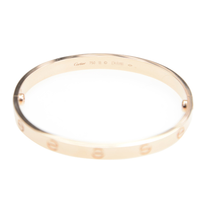 NEW CARTIER LOVE BRACELET B6035617 18kt ROSE GOLD PINK GOLD - picksjewelry.com