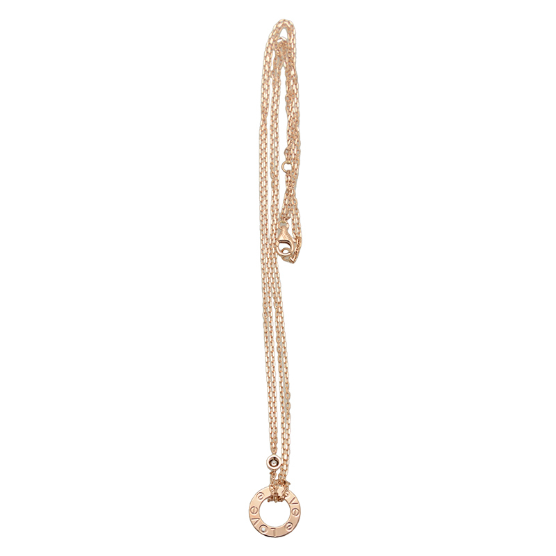 NEW CARTIER LOVE NECKLACE B7224509 PINK GOLD 18kt ROSE GOLD - picksjewelry.com