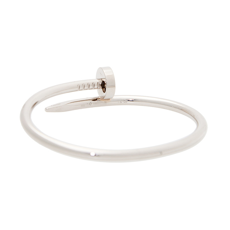 NEW CARTIER BRACELET B6037618 18kt WHITE GOLD SILVER - picksjewelry.com