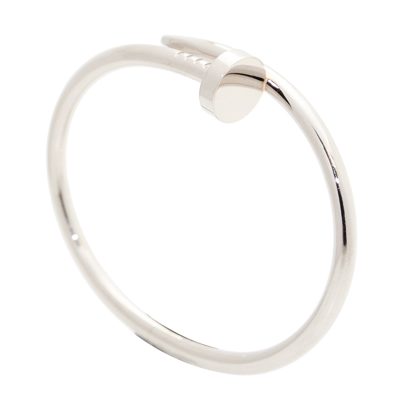 NEW CARTIER BRACELET B6037618 18kt WHITE GOLD SILVER - picksjewelry.com