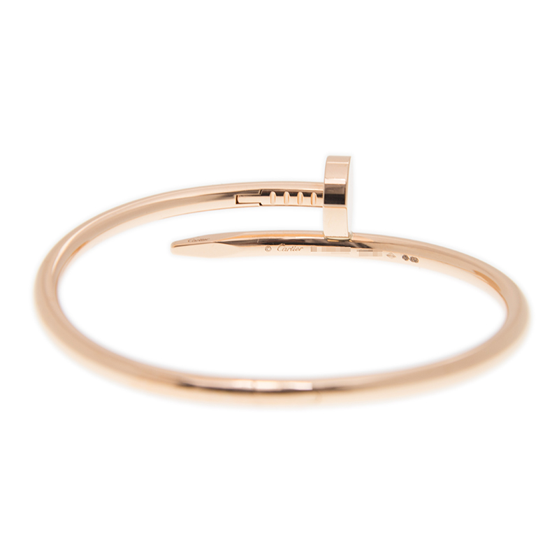 NEW CARTIER JUSTE UN CLOU BRACELET B6048116 18KT ROSE GOLD PINK GOLD - picksjewelry.com