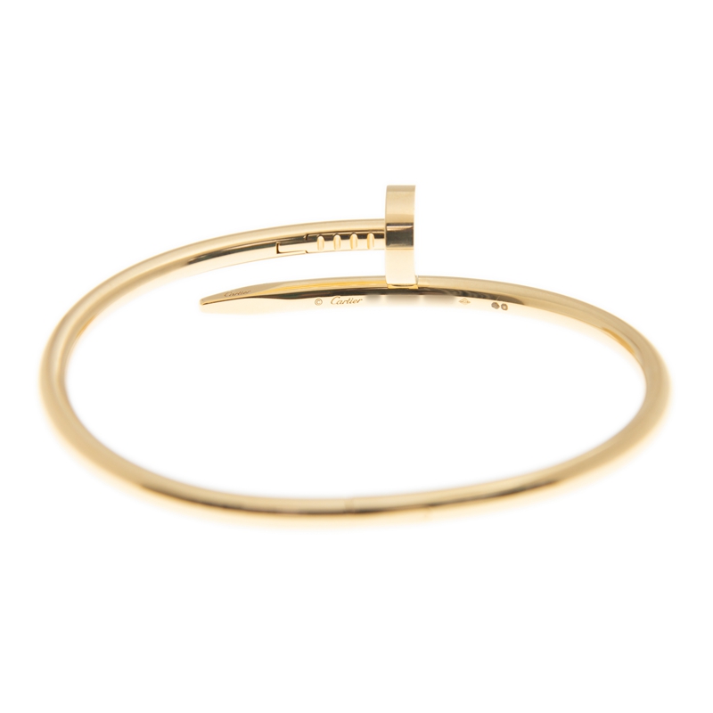 NEW CARTIER JUSTE UN CLOU BRACELET B6048215 18kt YELLOW GOLD GOLD - picksjewelry.com