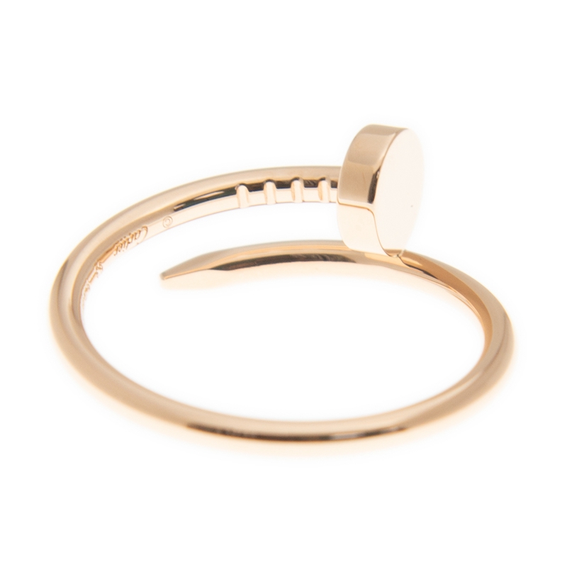 NEW CARTIER JUSTE UN CLOU RING B4225853 18kt ROSE GOLD PINK GOLD - picksjewelry.com