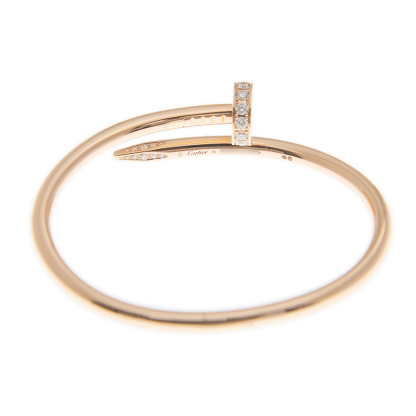 NEW CARTIER JUSTE UN CLOU BRACELET B6048515 18kt ROSE GOLD PINK GOLD - picksjewelry.com