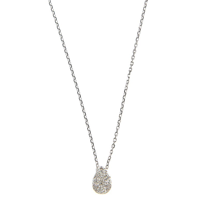 NEW CARTIER ETINCELLE DE CARTIER NECKLACE B7224573 SILVER 18KT WHITE GOLD - picksjewelry.com