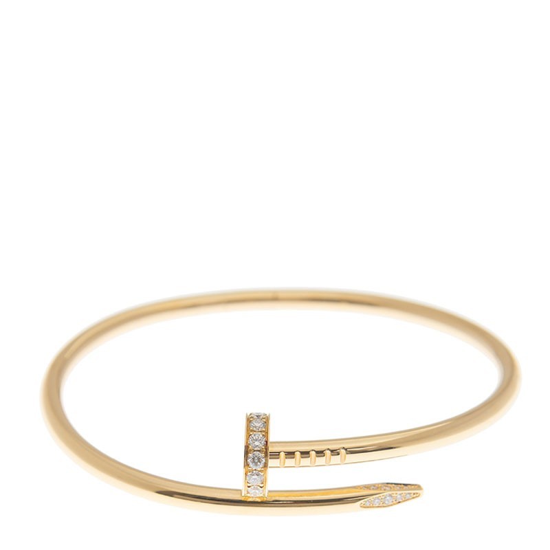 NEW CARTIER JUSTE UN CLOU BRCAELET B6048615 18kt YELLOW GOLD GOLD - picksjewelry.com