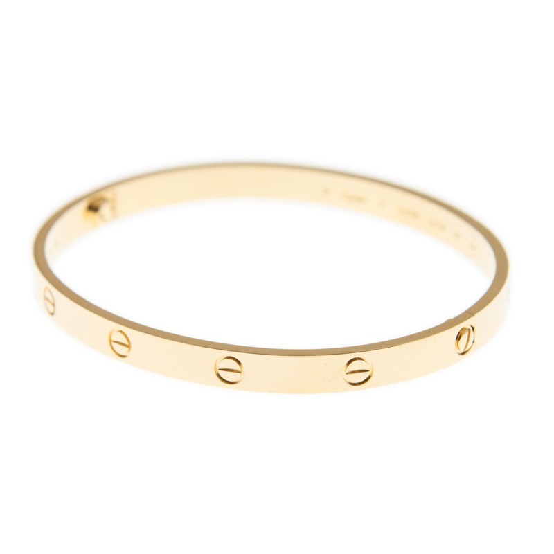 NEW CARTIER LOVE BRACELET B6035515 18kt YELLOW GOLD GOLD - picksjewelry.com