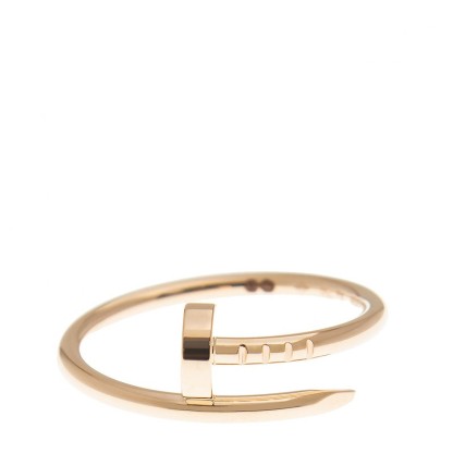 NEW CARTIER JUSTE UN CLOU RING B4225851 18kt ROSE GOLD PINK GOLD - picksjewelry.com