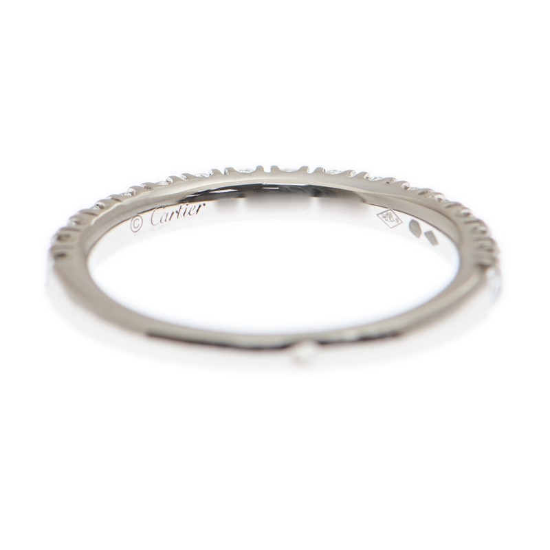 NEW CARTIER ETINCELLE DE CARTIER RING B4216354 PLATINUM  SILVER - picksjewelry.com