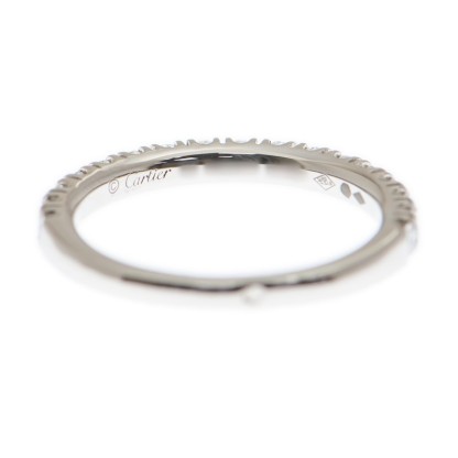 NEW CARTIER ETINCELLE DE CARTIER RING B4216354 PLATINUM  SILVER - picksjewelry.com
