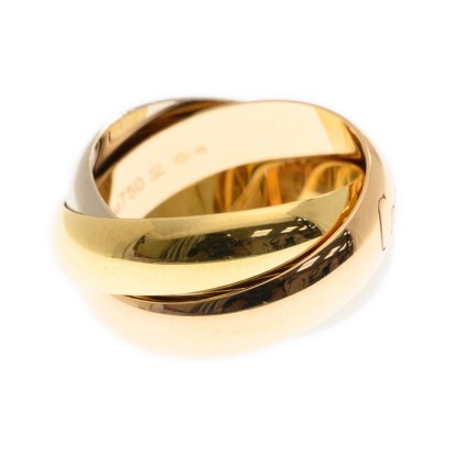NEW CARTIER TRINITY RING B4052854 18kt ROSE GOLD & WHITE GOLD & YELLOW GOLD PINK GOLD/SILVER - picksjewelry.com