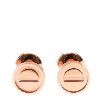 NEW CARTIER LOVE EARRUBG B8301254 18kt ROSE GOLD PINK GOLD - picksjewelry.com